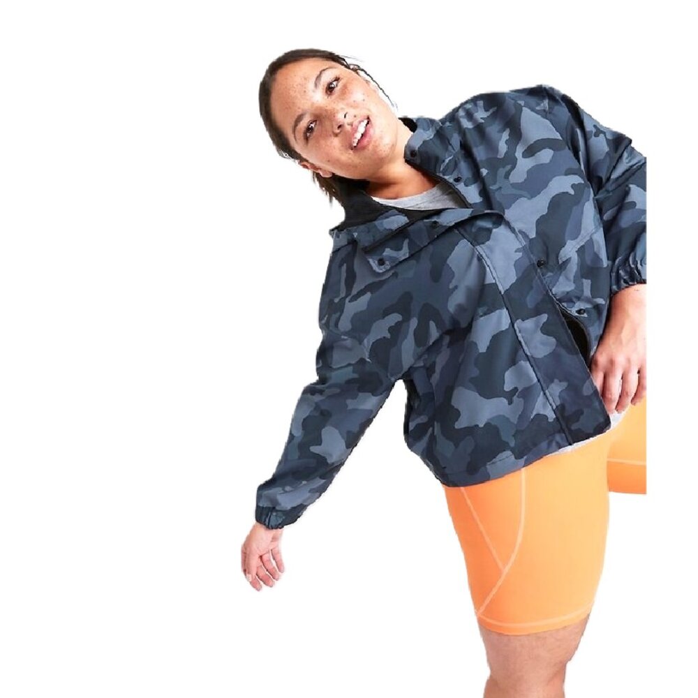 OLD NAVY Water-Resistant Hooded Cropped Utility Jacket. Plus Size 4X